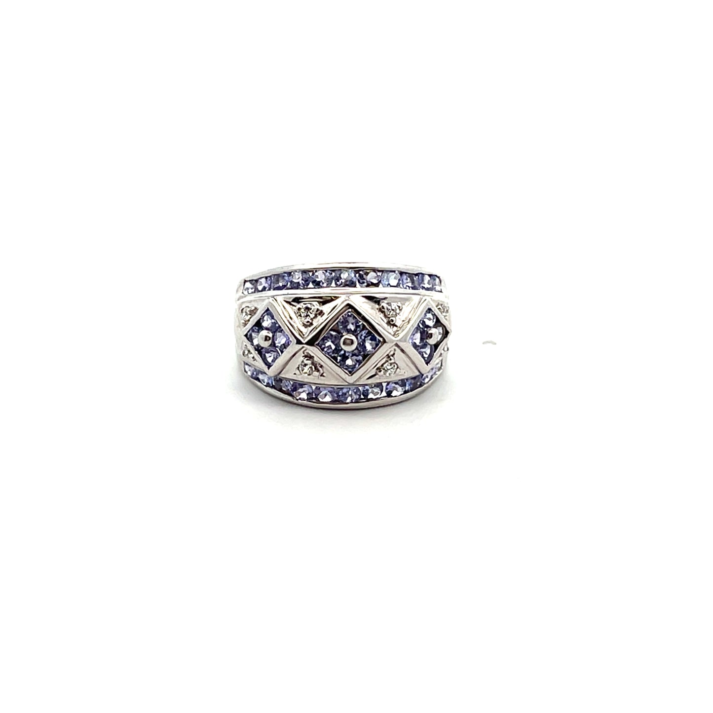 CHUNKY NATURAL TANZANITE RING #7