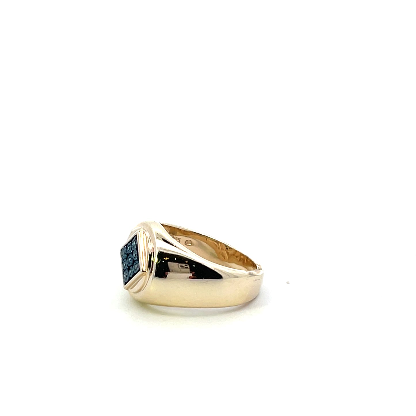D-0.20 CTW BLACK DIAMOND RHOMBUS RING #10 SGP