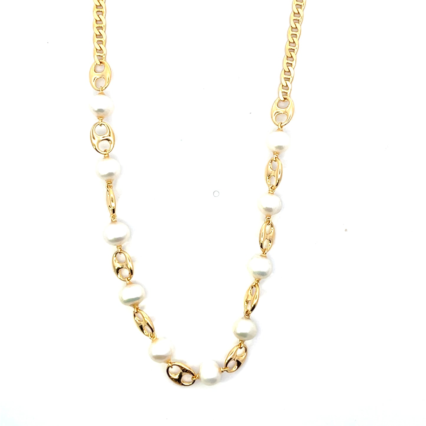 PEARL AND GUCCI STYLE SGP NECKLACE