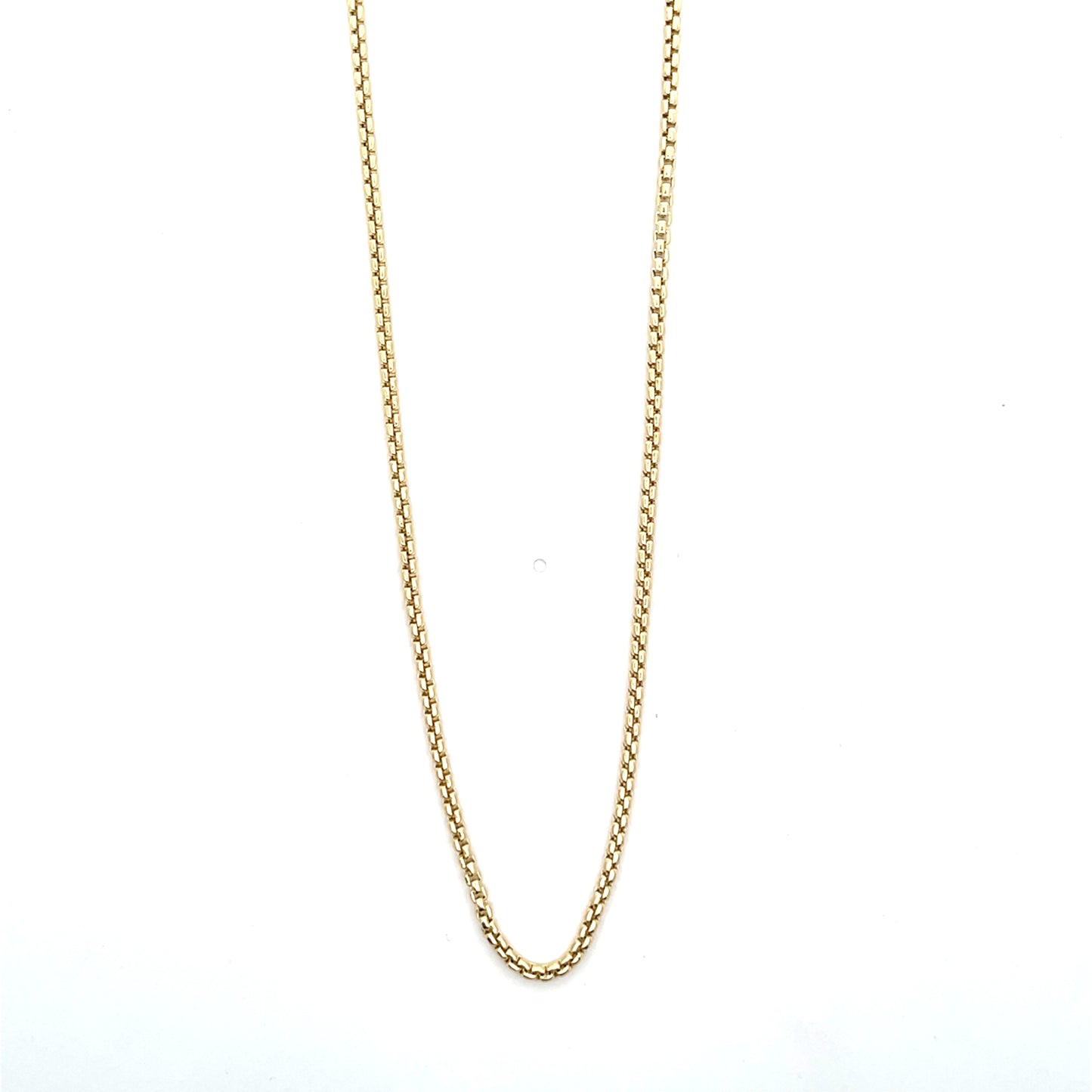 10K YG 2MM BASIC CHAIN 16" NECKLACE