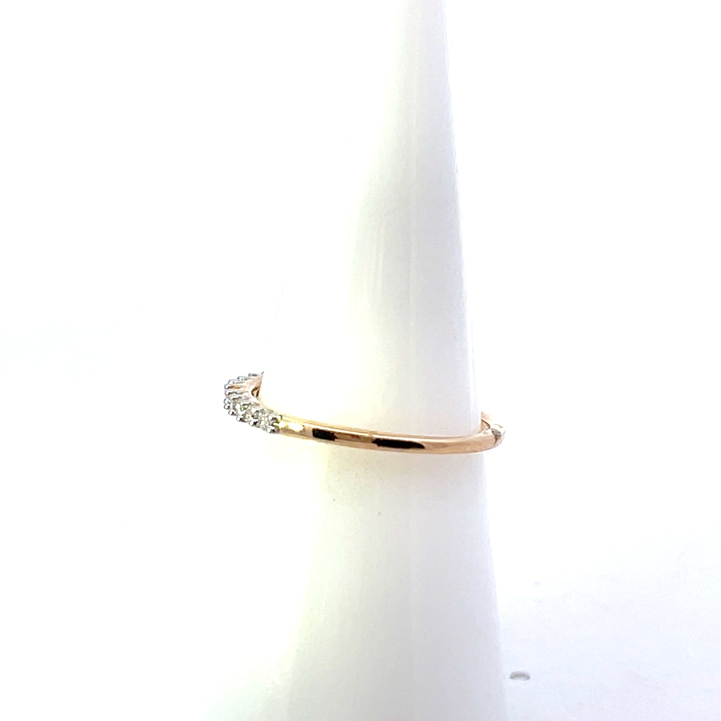 10K YG D-0.17CTW DIAMOND CLASSIC RING BAND