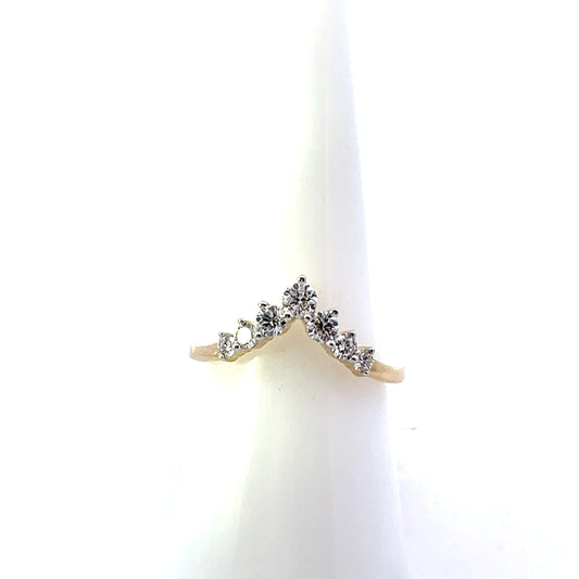 14K YG 0.50CTW LAB DIAMOND LGD 7 DIAMOND ENHANCER RING BAND