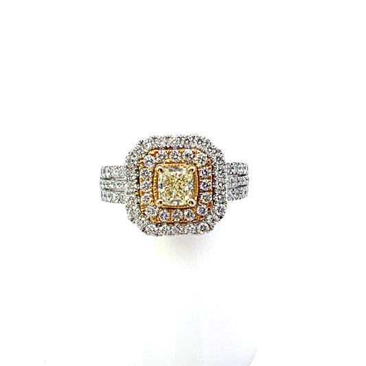 14K YG D-2CTW DIAMOND FANCY YELLOW DIAMOND RING ($4,999)