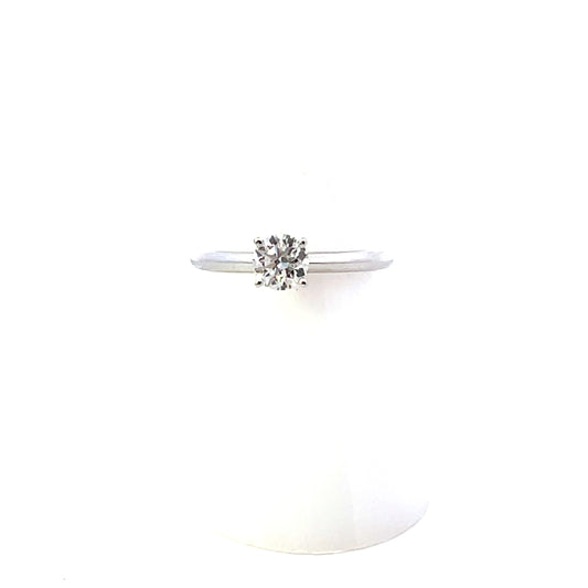 14K WG LGD-0.50CTW ROUND LAB GROW DIAMOND SOLITAIRE ENGAGEMENT RING