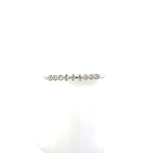 10K WG D-0.25CTW 2MM ELEVATED DIAMOND RING BAND