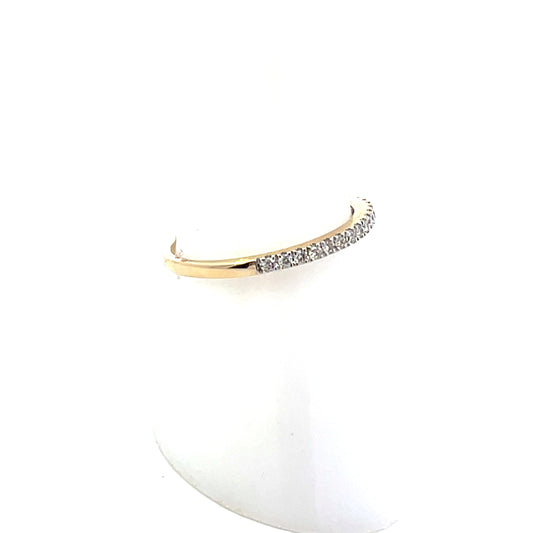14K YG D-0.15CTW 1.5MM DIAMOND RING BAND