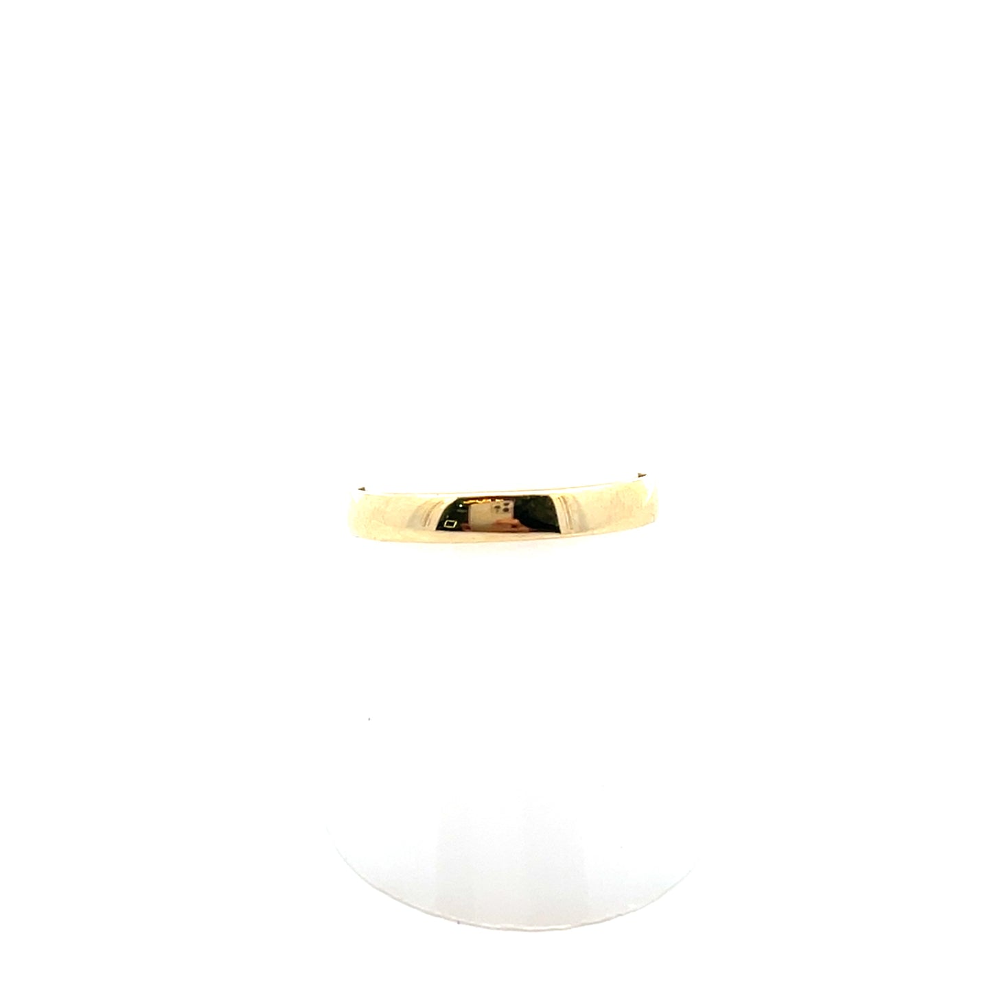 10K YG MEN 3MM RING BAND (SIZE8)