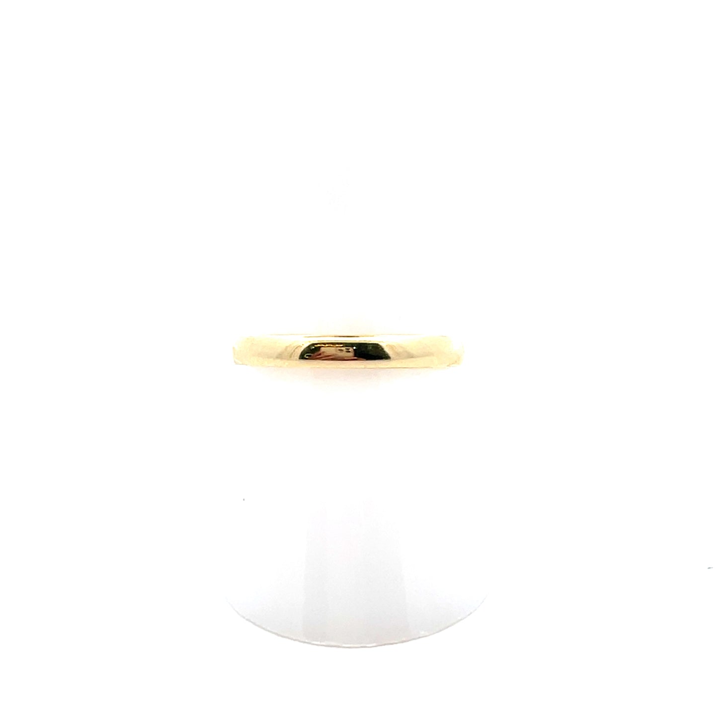 10K YG MEN 2MM RING BAND (SIZE12)