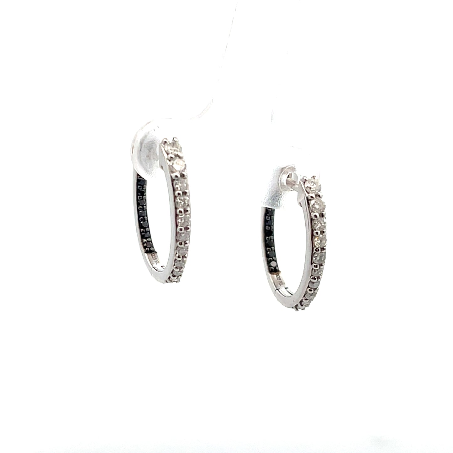 NATURAL DIAMOND SMALL HOOPS