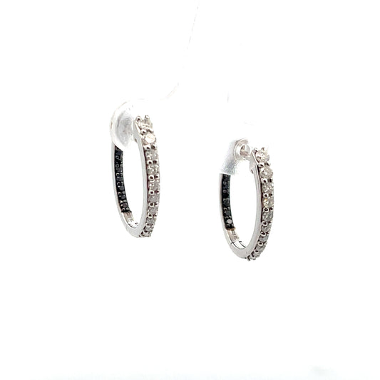 NATURAL DIAMOND SMALL HOOPS