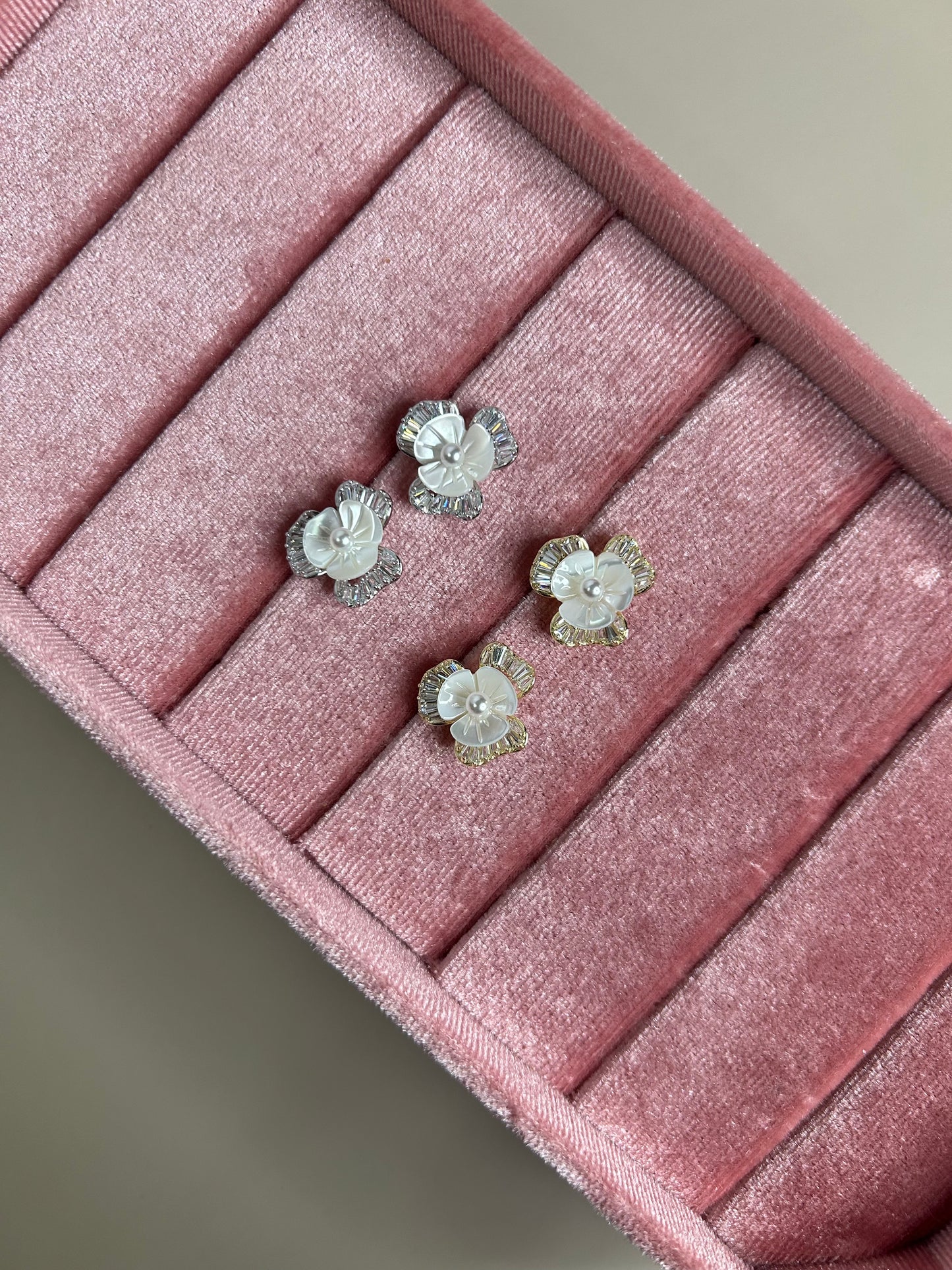 NACAR FLOWERS WITH CZ