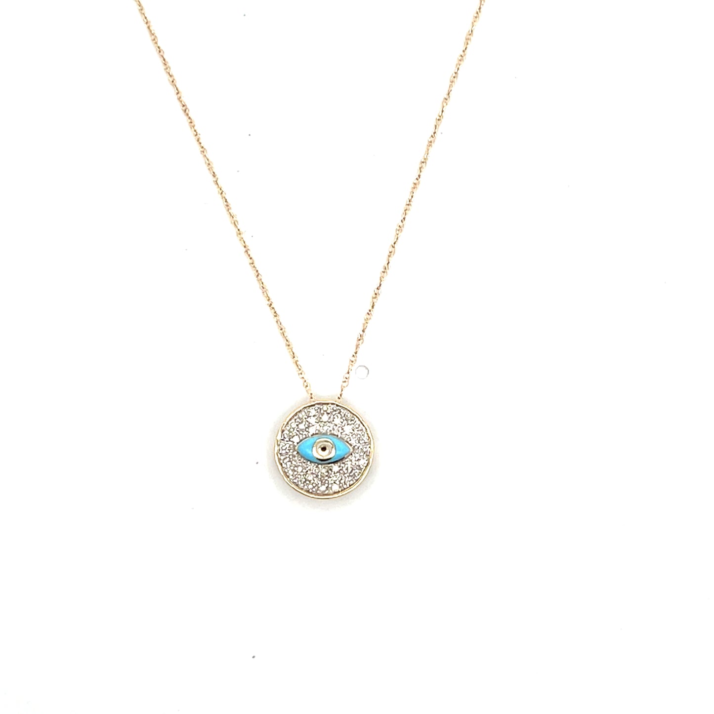 10K YG EYE WITH DIAMONDS