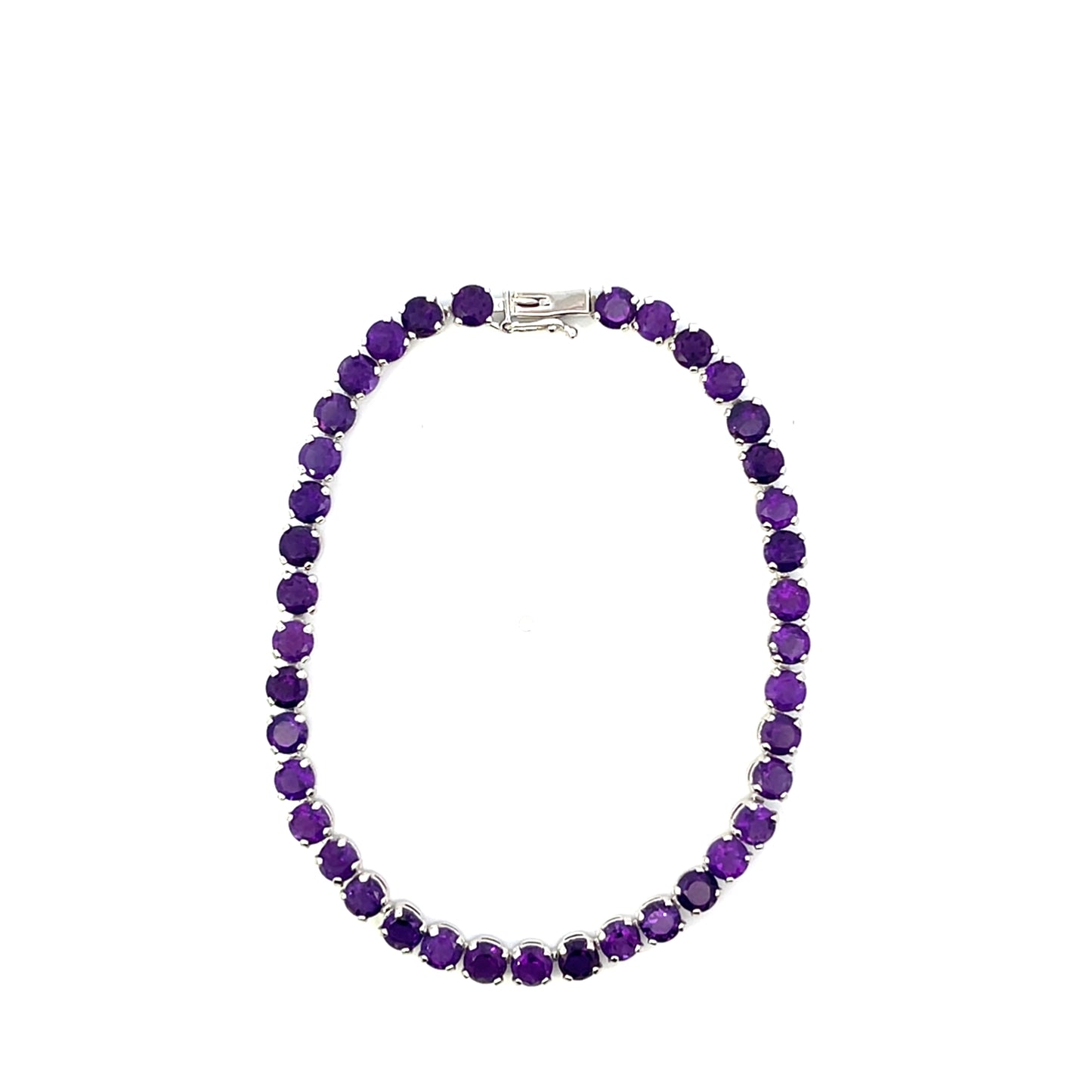 AMETHYST TENNIS BRACELET 7.5"