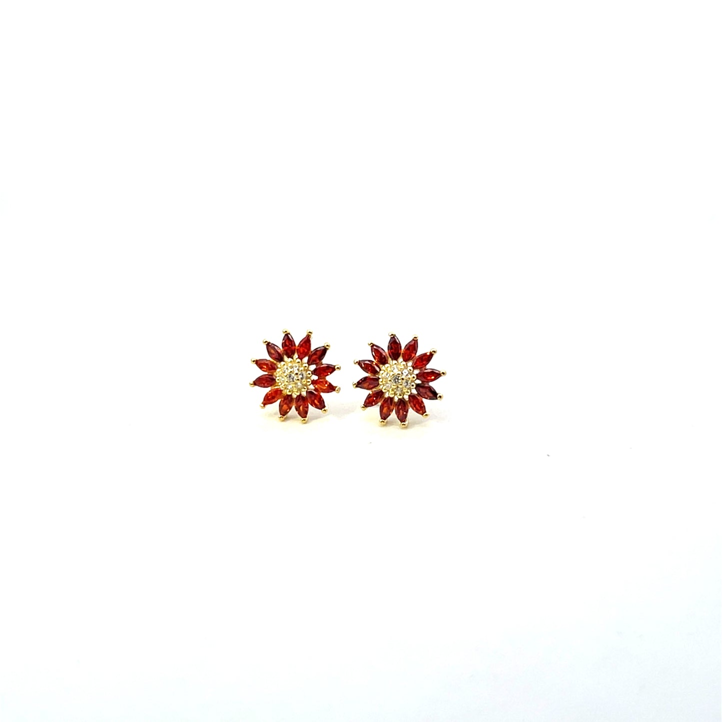 SUNFLOWER EARRING STUDS ORANGE SGP