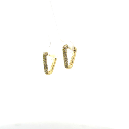 TRIANGLE PAVE HOOPS SGP