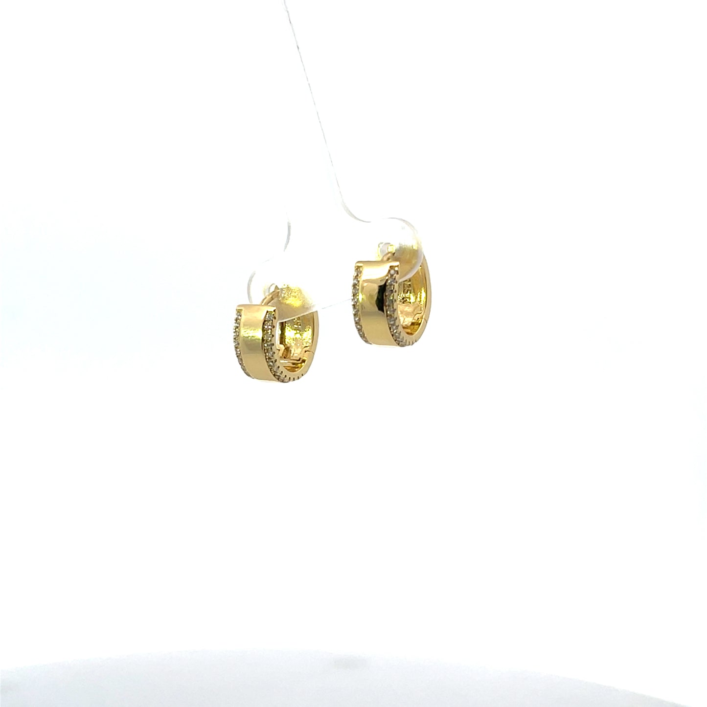 SOLID HOOPS WITH PAVE BORDERS SGP