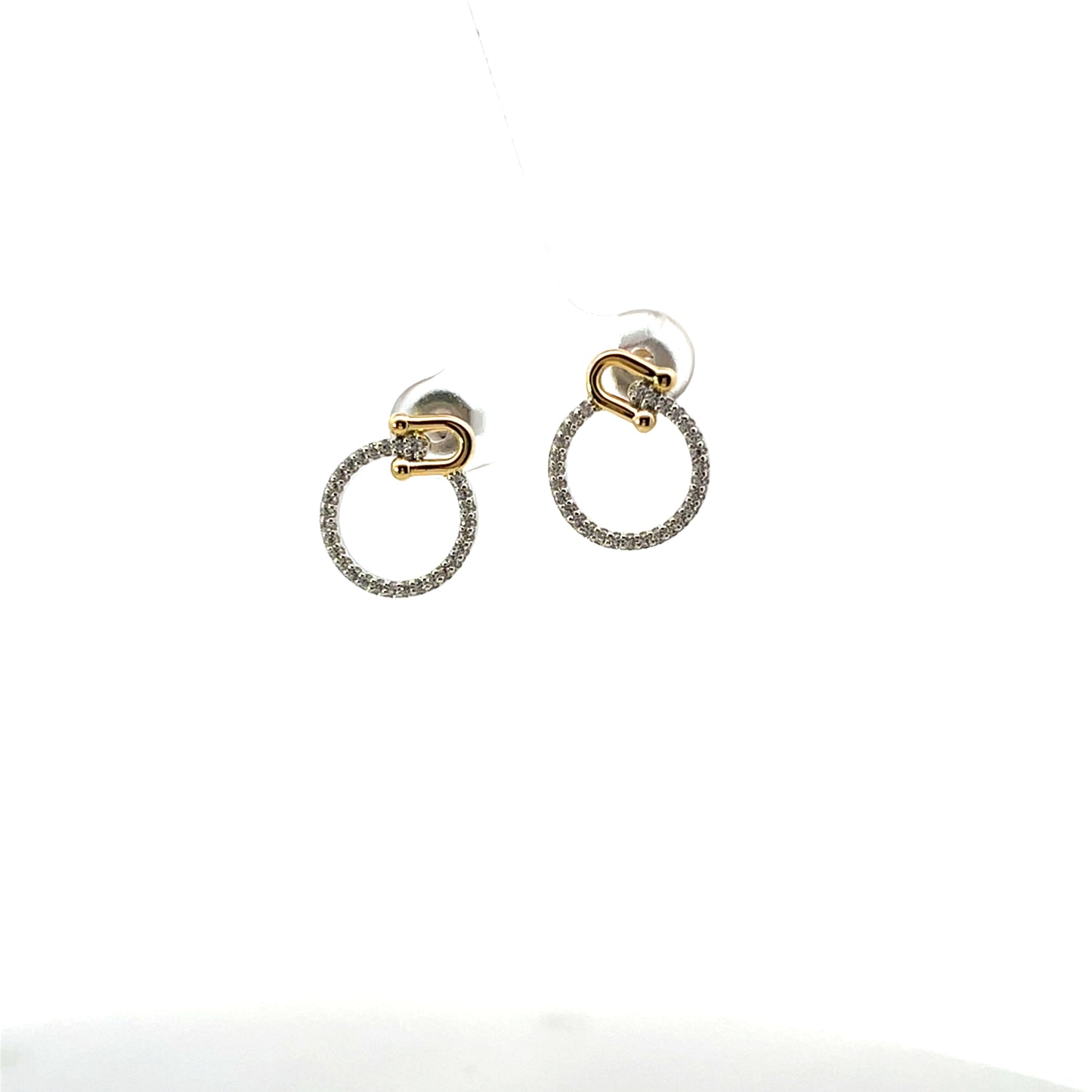 HOLLOW CIRCLE AND LINK MIX EARRINGS