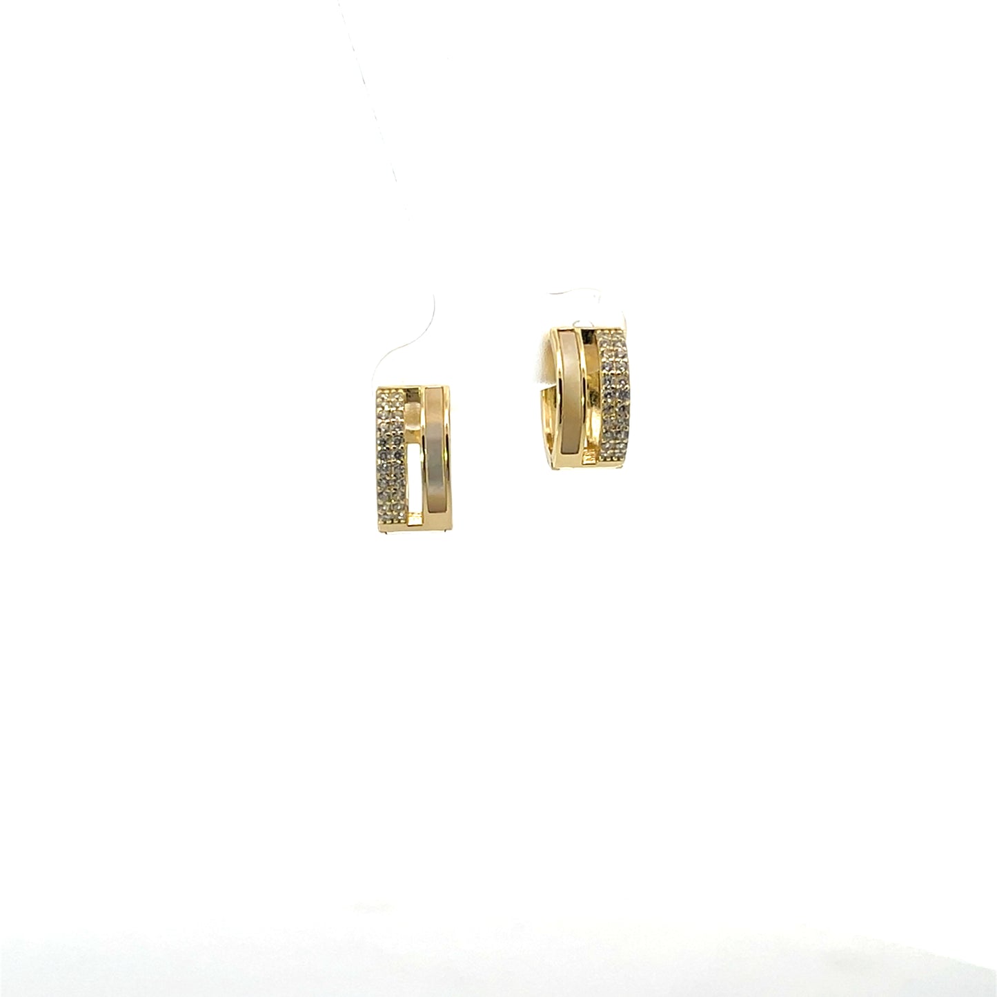 2 ROW SOLID AND PAVE HOOPS SGP