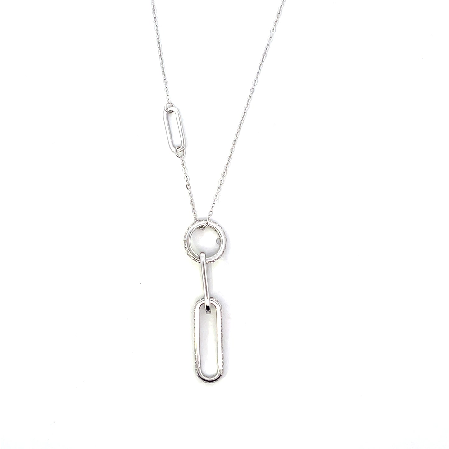MULTISHAPE HOLLOW CHARMS NECKLACE