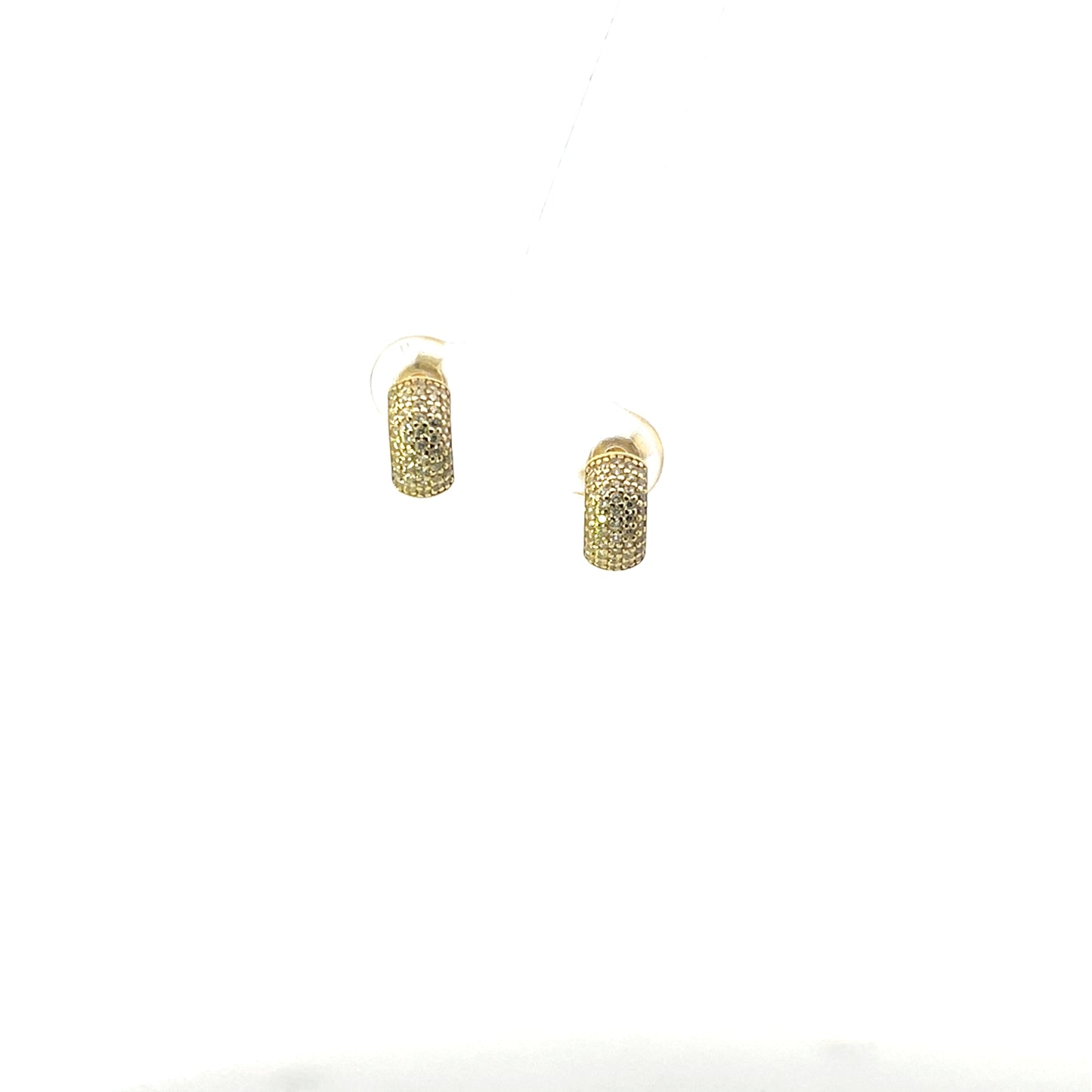 PAVE SMALL HALF HUGGIE SGP
