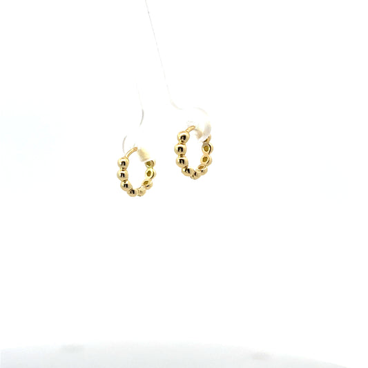 SMALL BEADED HOOPS SGP