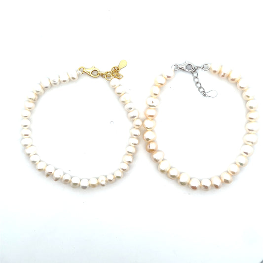 ADJUSTABLE SMALLPEARL BRACELETS SGP 6.5"-7"