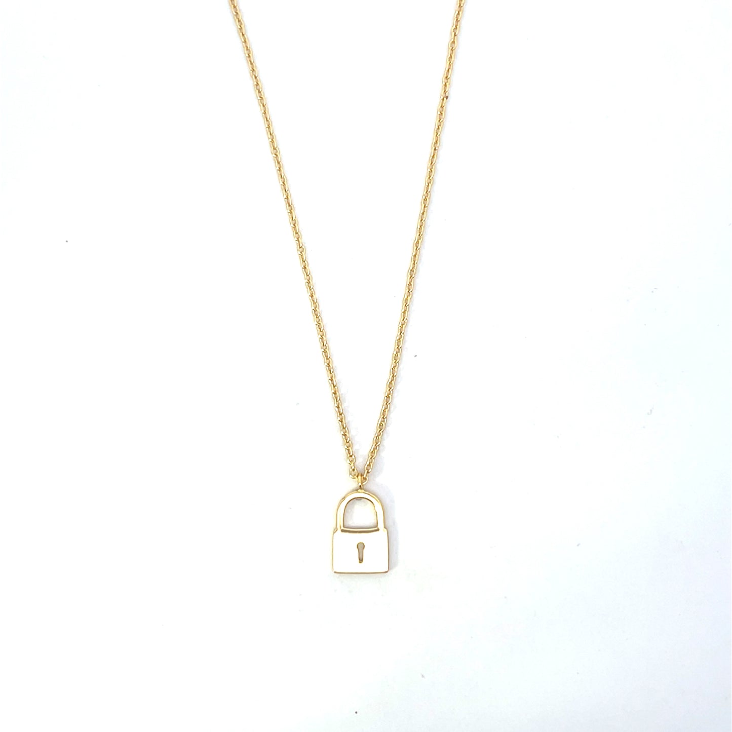 SOLID LOCK NECKLACE SGP
