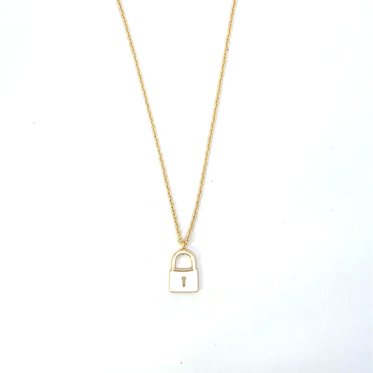 SOLID LOCK NECKLACE SGP