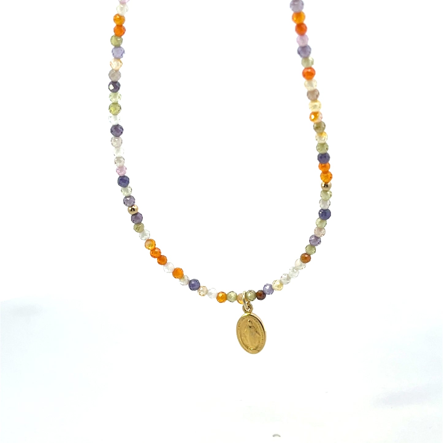 ALL AROUND MULTICOLOR  WITH VIRGIN MEDALLION