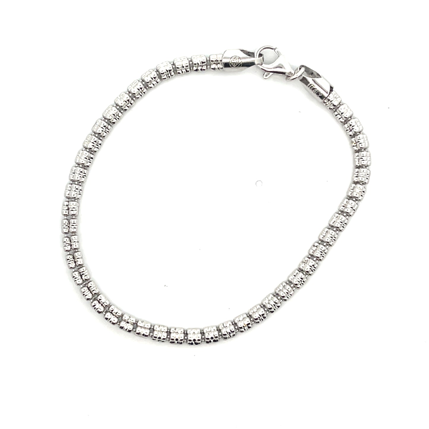 2 ROW BEAD MENS BRACELET 8"