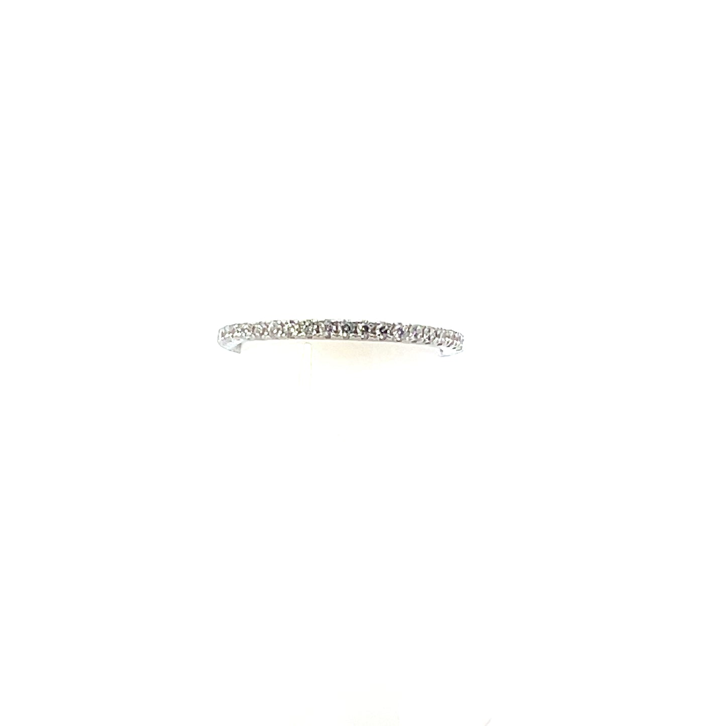 CLASSIC CLEAR PAVE RING SILVER