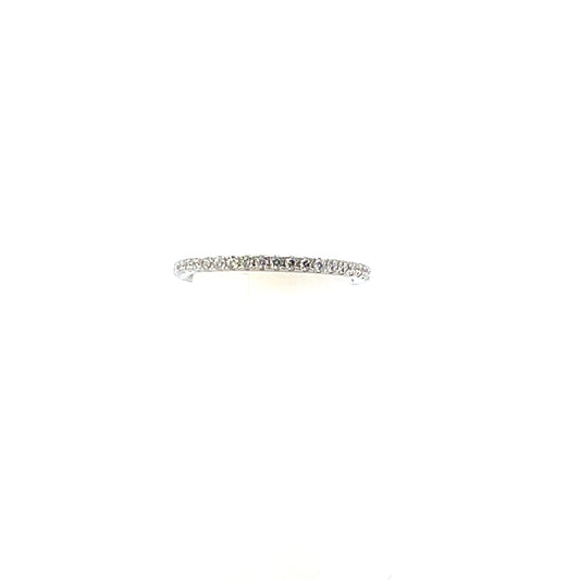 CLASSIC CLEAR PAVE RING SILVER