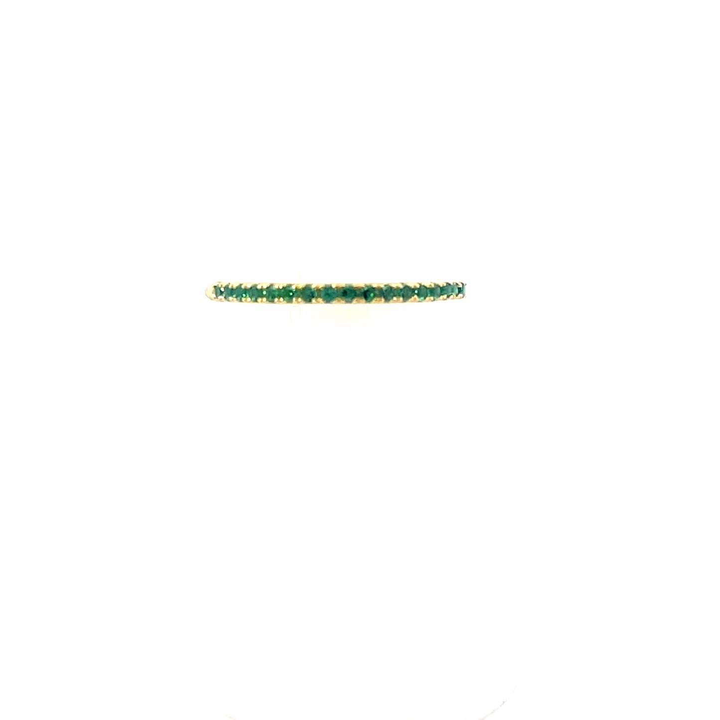 CLASSIC GREEN PAVE RING