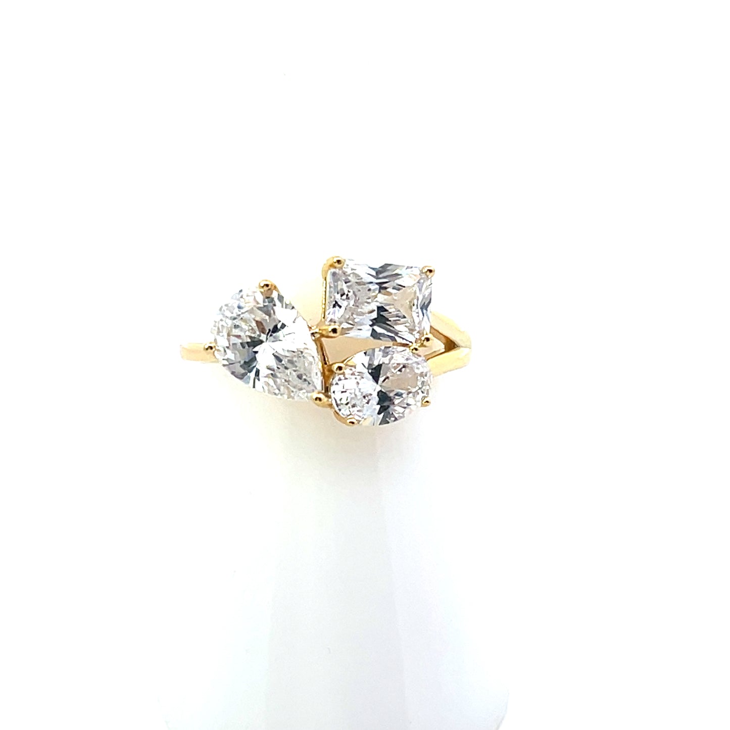 3 MULTISHAPE SOLITAIRE RING