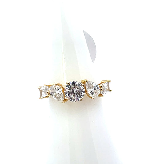 CHUNKY MULTISHAPE RING BAND