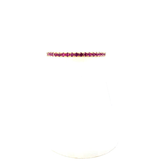 CLASSIC RED PAVE RING