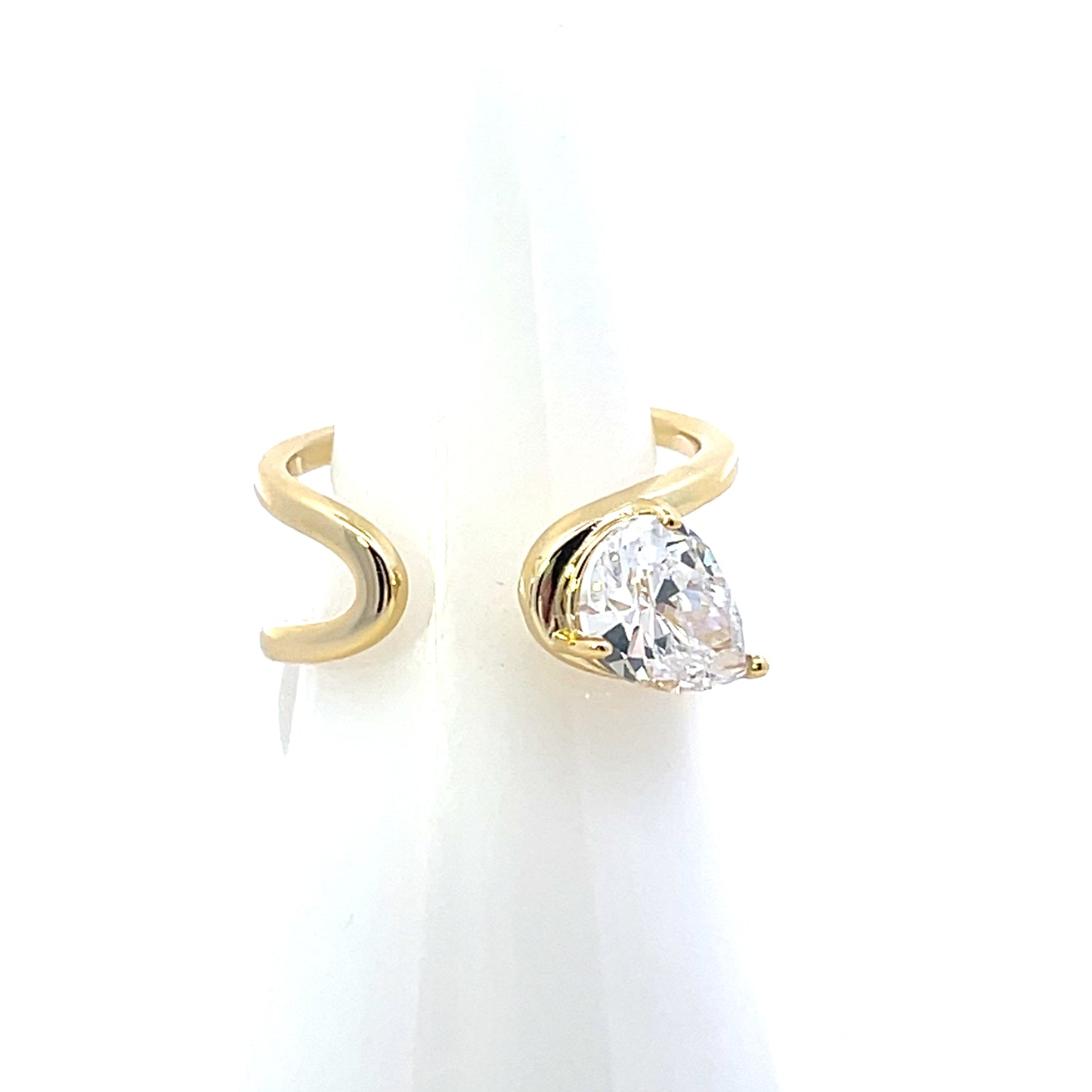 2 ROW OPEN PEAR RING