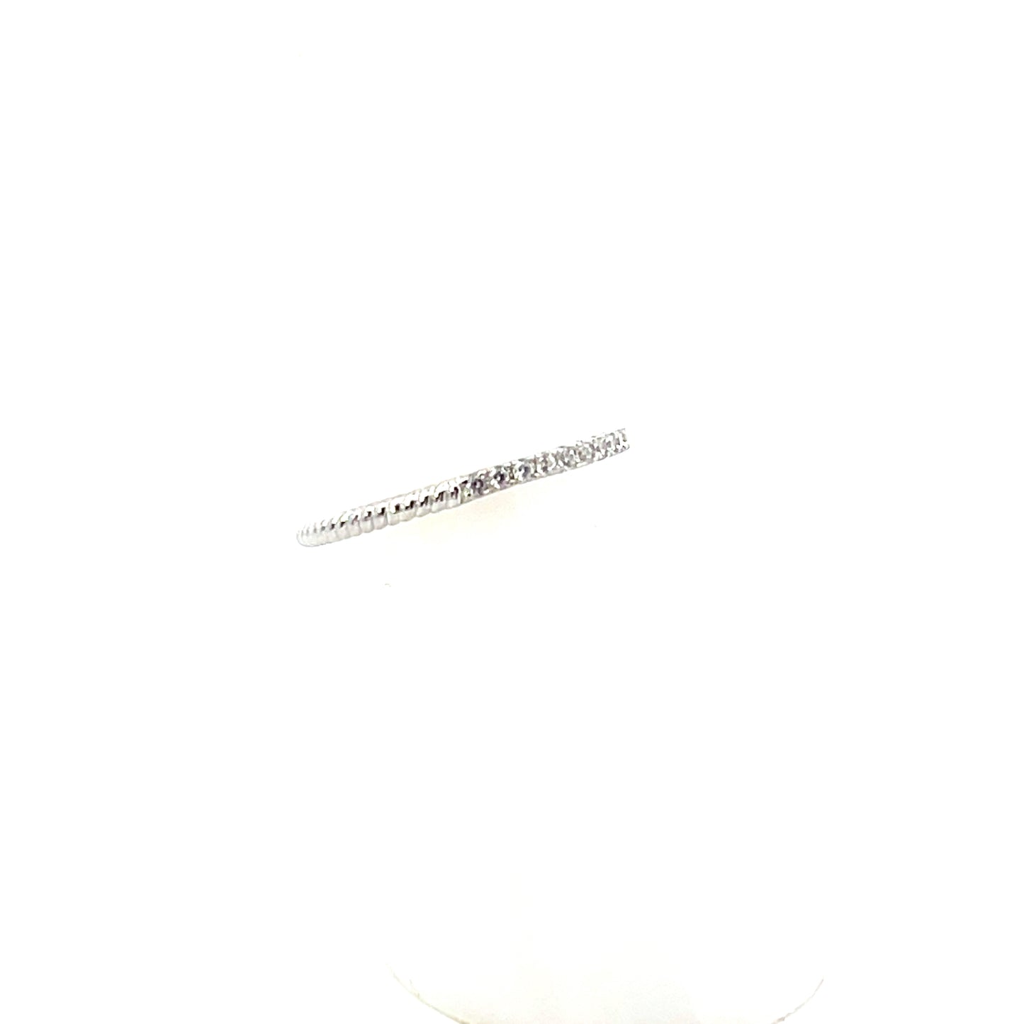 CLASSIC CLEAR PAVE RING SILVER