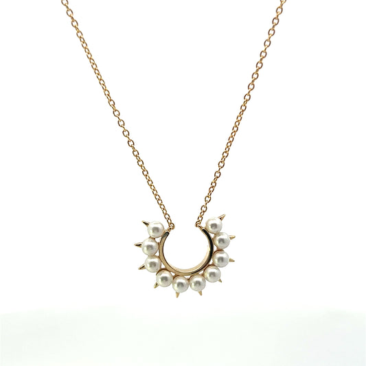 SEMICIRCLE WITH SMALL PEARL