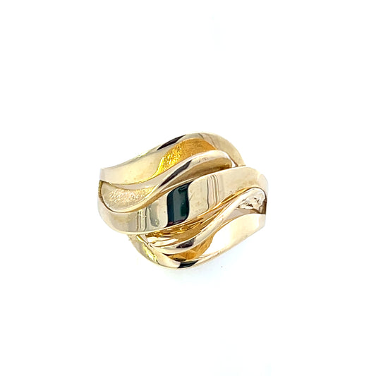 10K WAVY SOLID BAND
