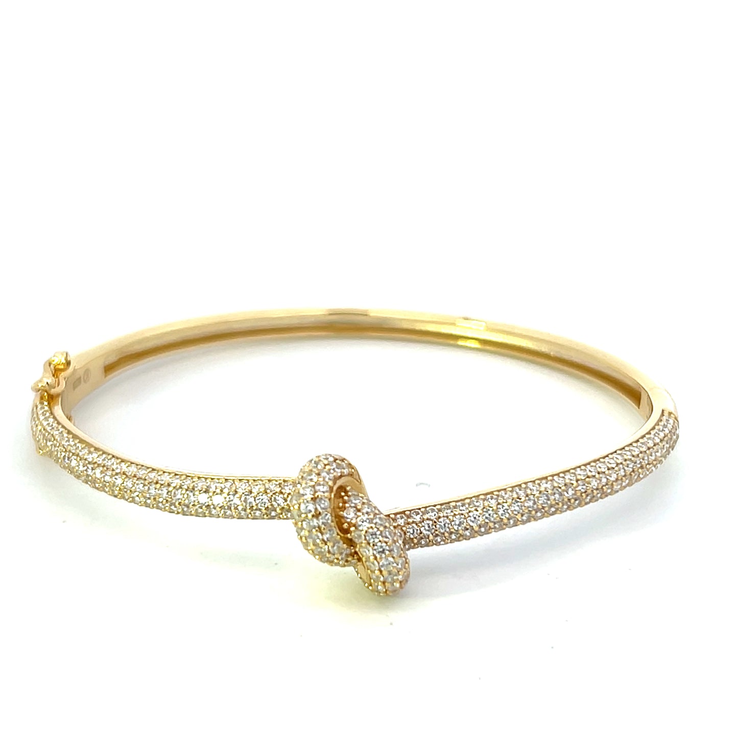 KNOT BANGLE WITH CZ