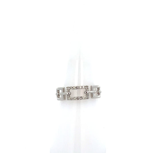 3 SQUARE RING D-0.12CTW
