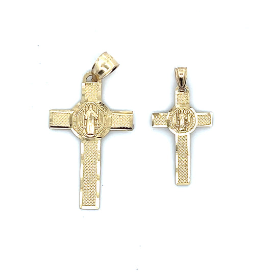 10K FLAT CROSS