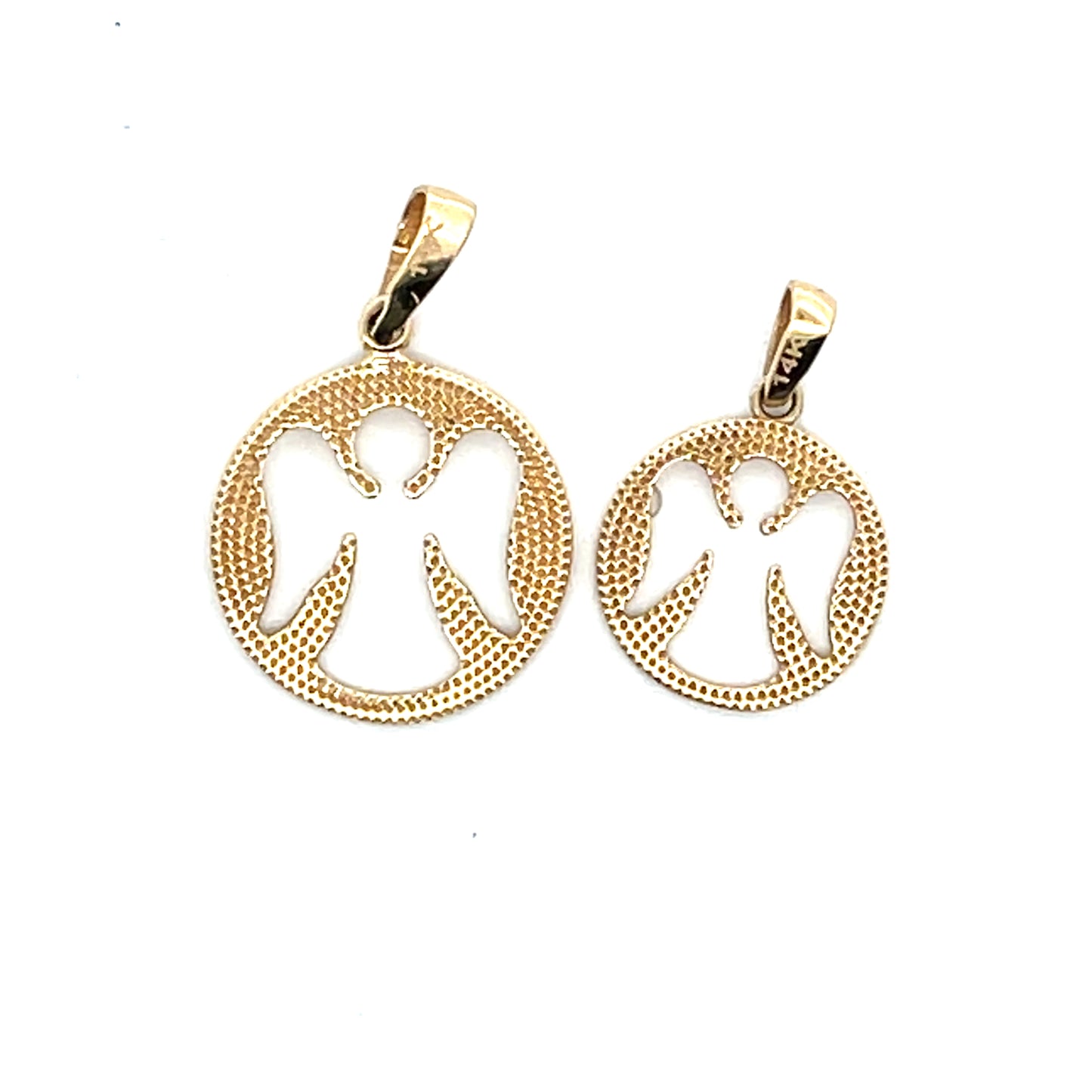 14K HOLLOW ANGEL CHARM