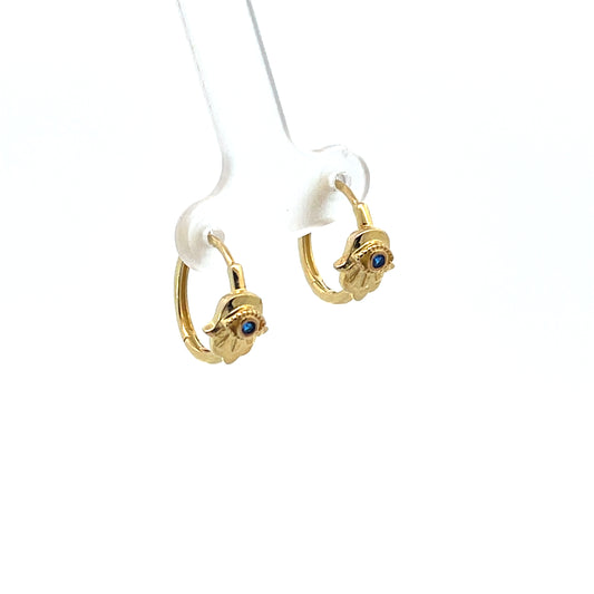 HOOP WITH HAND CHARM (Copy)