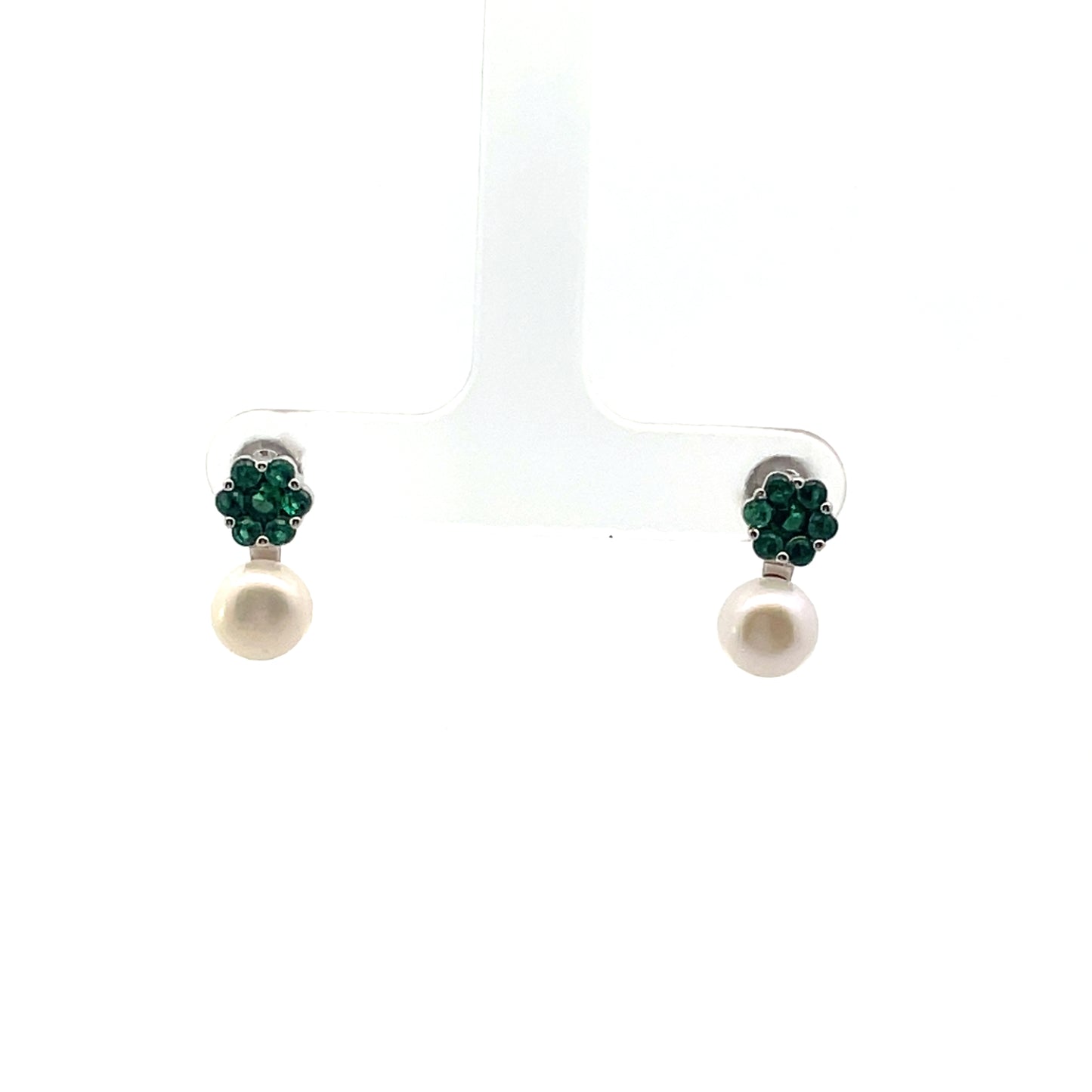 PEARL WITH CZ FLOWER