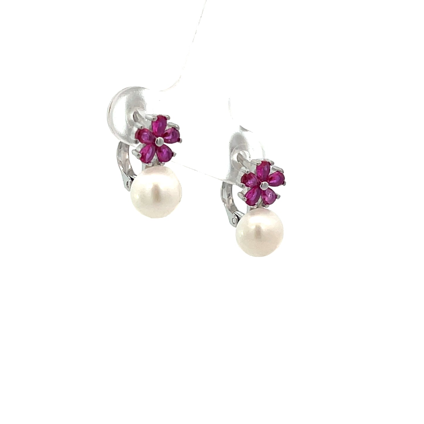 PEARL WITH CZ FLOWER