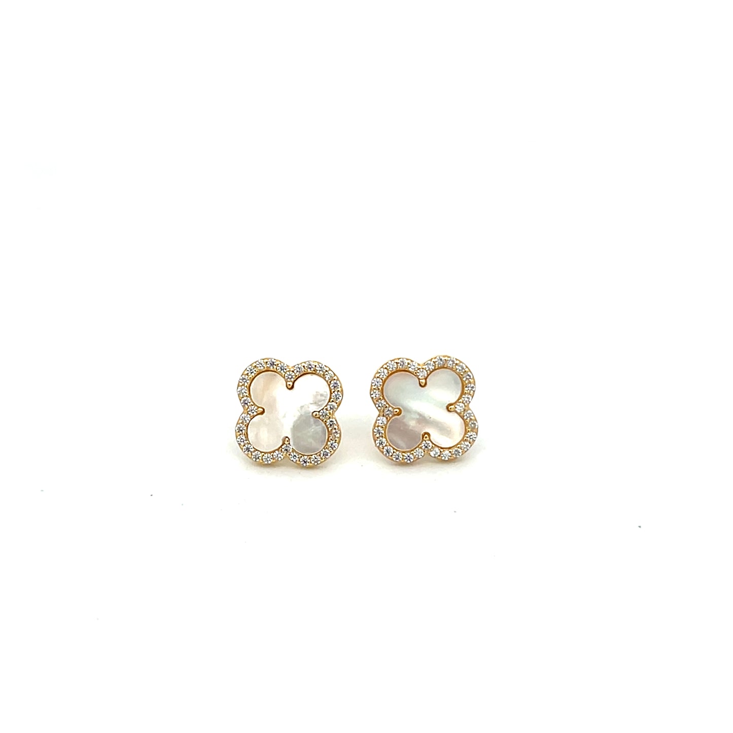 VAN CLEEF NACAR BIG EARRINGS WITH HALO