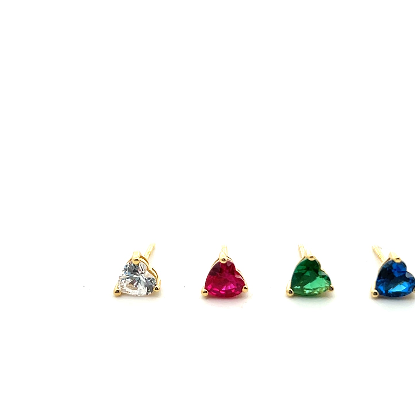 MINI HEART SOLITAIRE STUD