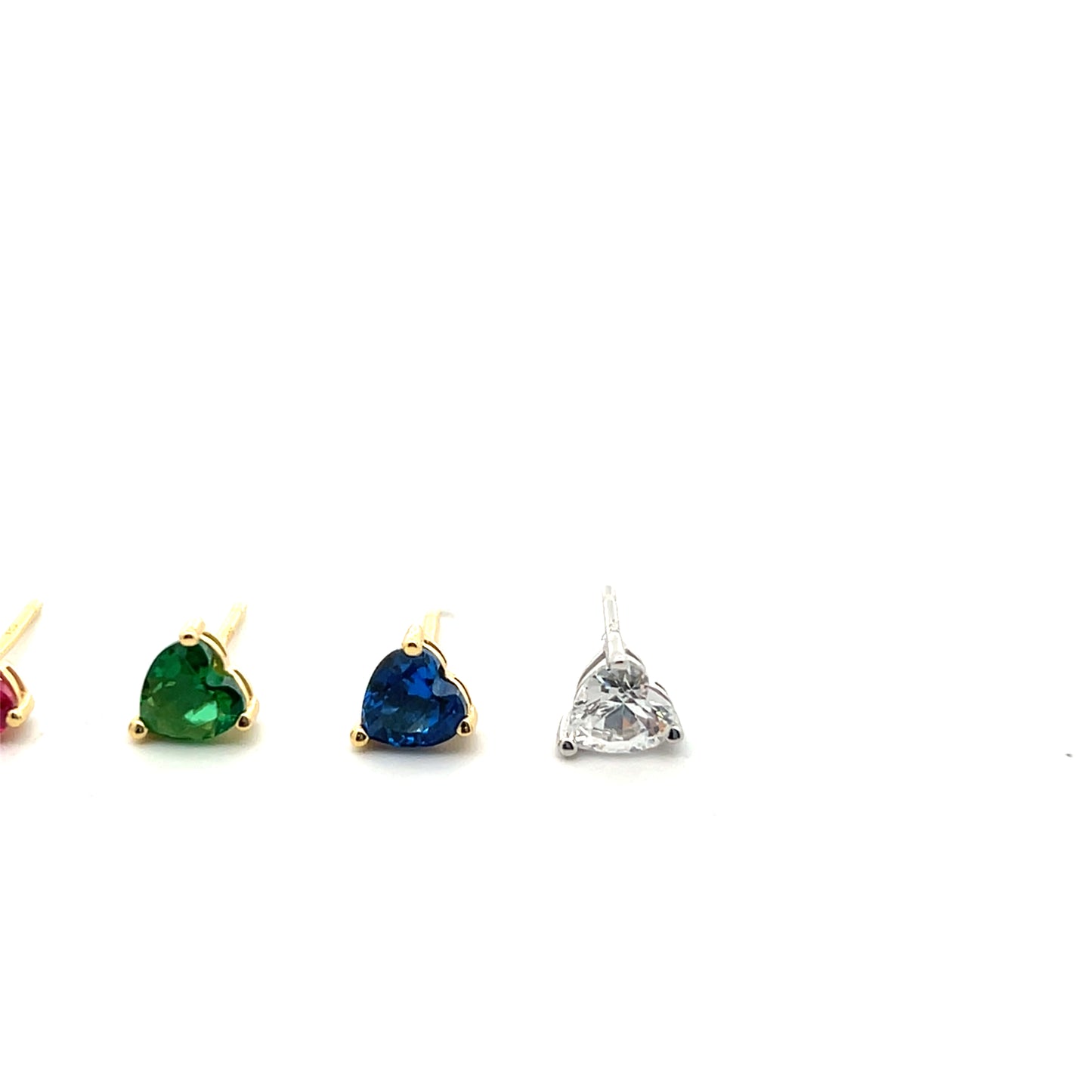 MINI HEART SOLITAIRE STUD